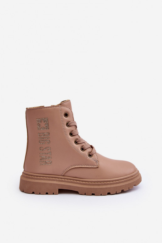 Botas infantis aquecidas Big Star MM374154 cor bege Botas infantis aquecidas Big Star MM374154 cor bege