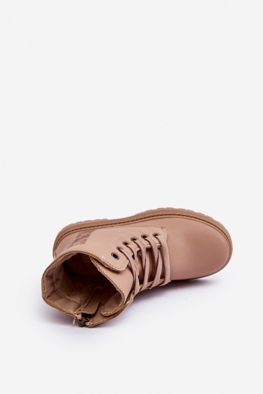 Botas infantis aquecidas Big Star MM374154 cor bege Botas infantis aquecidas Big Star MM374154 cor bege