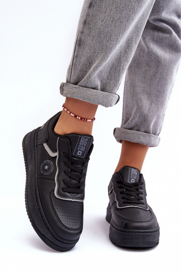 Calçados esportivos femininos, tênis Big Star MM274232 cor preta 2