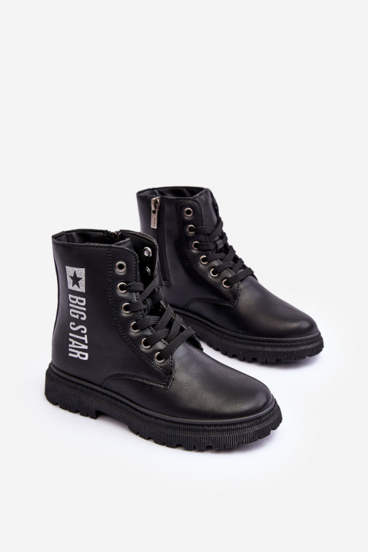 Botas infantis aquecidas Big Star MM374152 cor preta