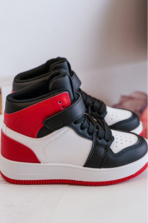 Calçado desportivo infantil cor branco-vermelho Teredite