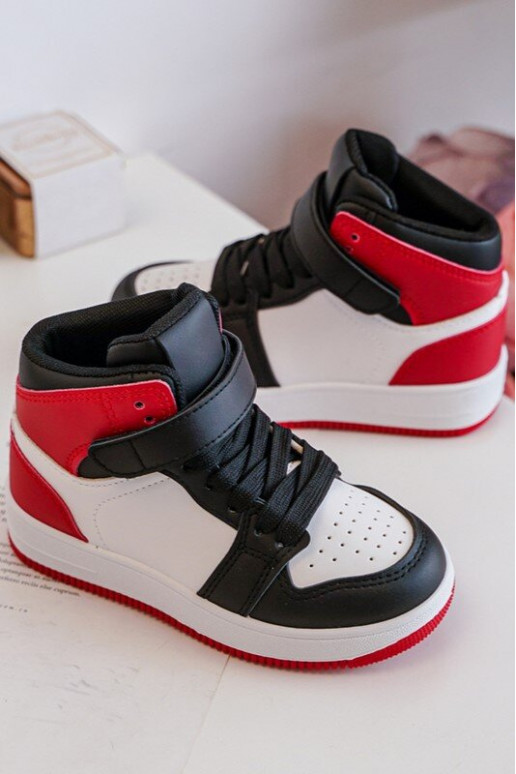 Calçado desportivo infantil cor branco-vermelho Teredite