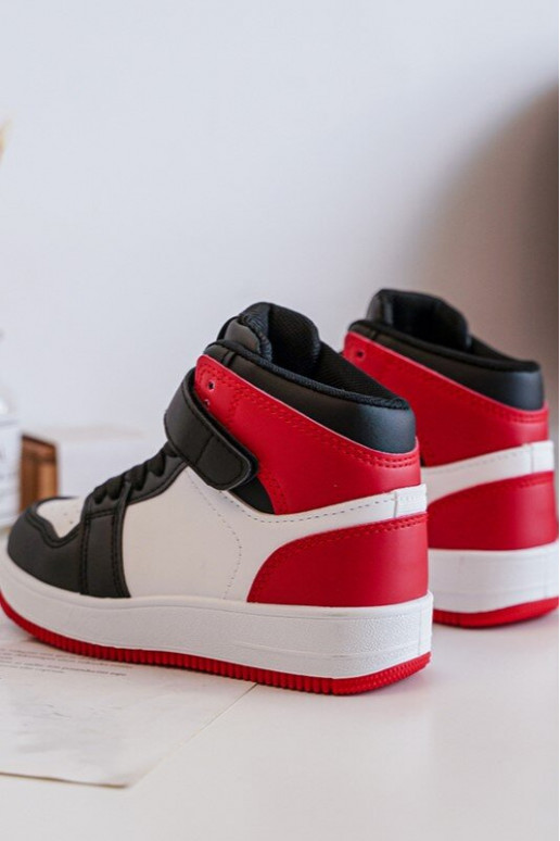 Calçado desportivo infantil cor branco-vermelho Teredite