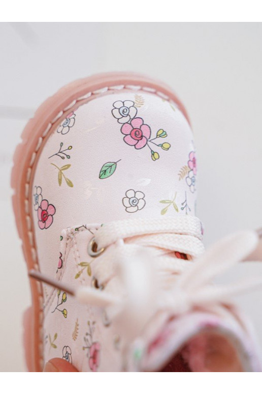 botas infantis aquecidas com zíper cor rosa Dolida