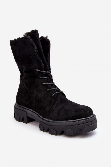 Botas Frendo com cadarço e aquecimento na cor preta