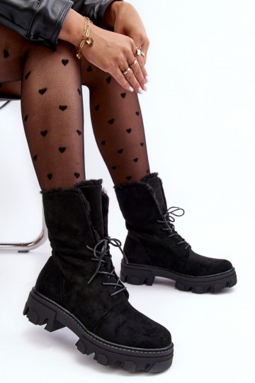 Botas Frendo com cadarço e aquecimento na cor preta 2