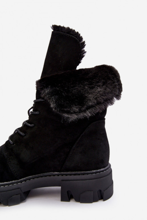 Botas Frendo com cadarço e aquecimento na cor preta