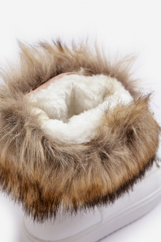 botas de neve com atacadores Santero brancas botas de neve com atacadores Santero brancas