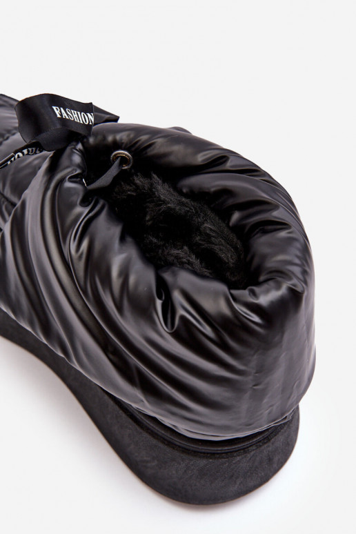 botas de neve Wiązaniem cor preta Siracna botas de neve Wiązaniem cor preta Siracna