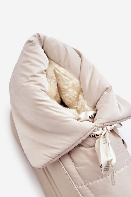 botas de neve Wiązaniem marfim Siracna botas de neve Wiązaniem marfim Siracna