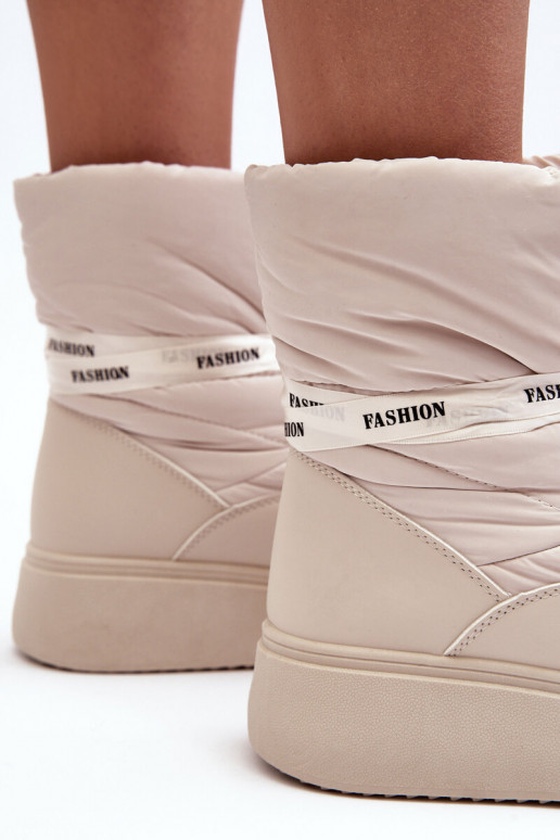 botas de neve Wiązaniem marfim Siracna botas de neve Wiązaniem marfim Siracna