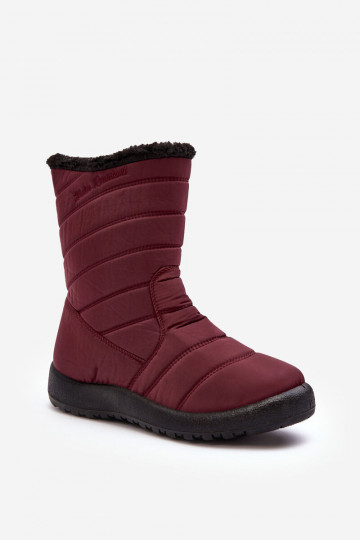 botas de neve aquecidas Borgonha Luxina