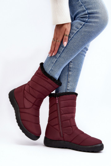 botas de neve aquecidas Borgonha Luxina 2