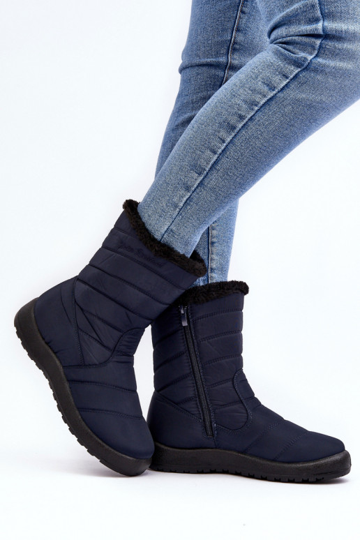 botas de neve aquecidas na cor azul escuro Luxina botas de neve aquecidas na cor azul escuro Luxina