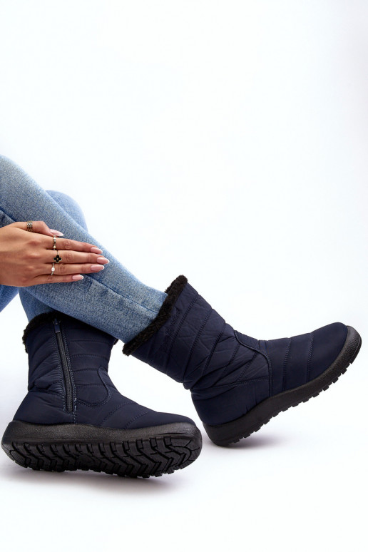 botas de neve aquecidas na cor azul escuro Luxina botas de neve aquecidas na cor azul escuro Luxina