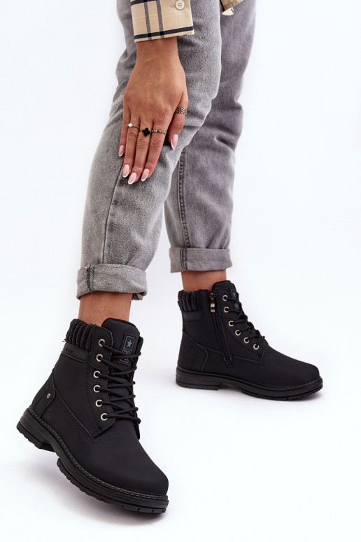 botas são aquecidas na cor preta Katalis