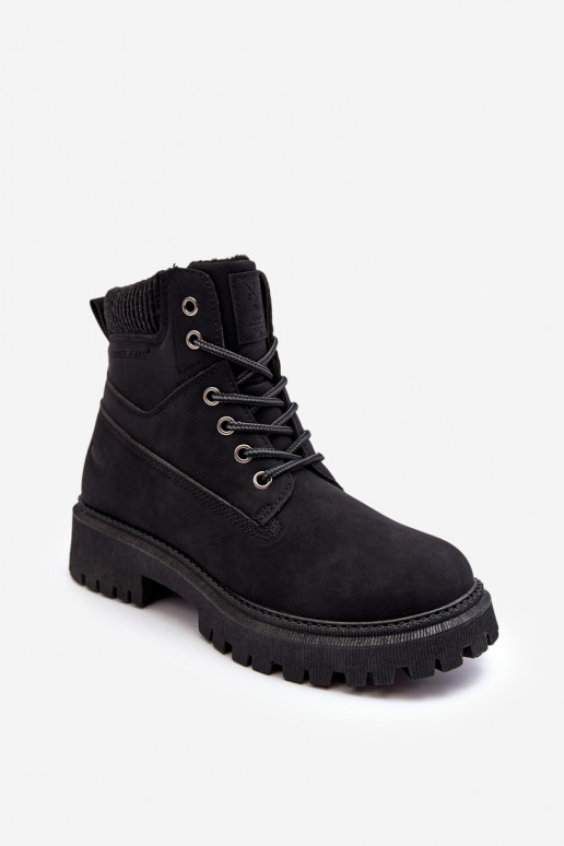 Botas femininas quentes em Cross Jeans preto MM2R4012C Botas femininas quentes em Cross Jeans preto MM2R4012C