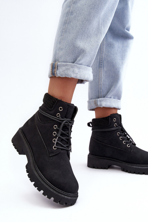 Botas femininas quentes em Cross Jeans preto MM2R4012C Botas femininas quentes em Cross Jeans preto MM2R4012C