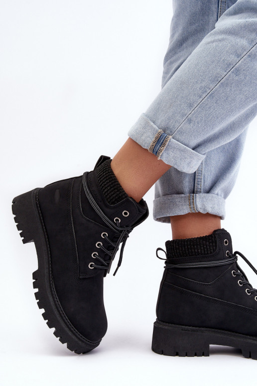 Botas femininas quentes em Cross Jeans preto MM2R4012C Botas femininas quentes em Cross Jeans preto MM2R4012C