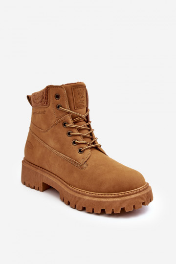 Botas femininas quentes em Cross Jeans marrom MM2R4011C