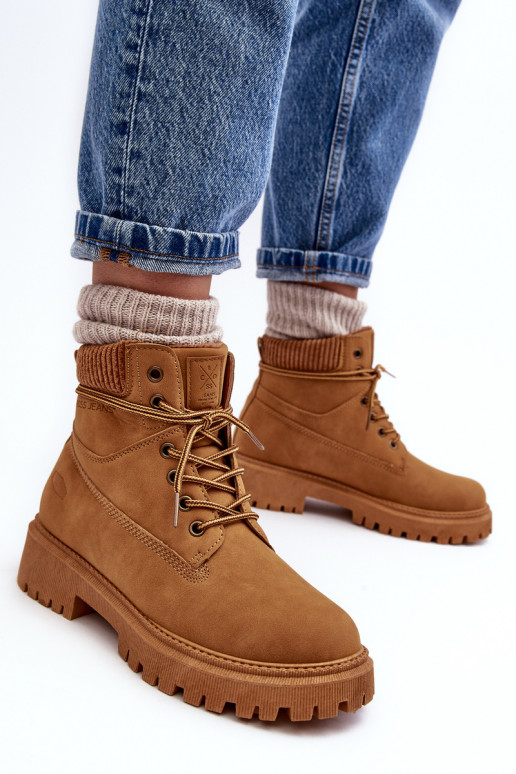Botas femininas quentes em Cross Jeans marrom MM2R4011C Botas femininas quentes em Cross Jeans marrom MM2R4011C