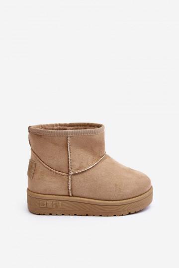 Botas de neve infantis aquecidas bege Big Star MM374056 2