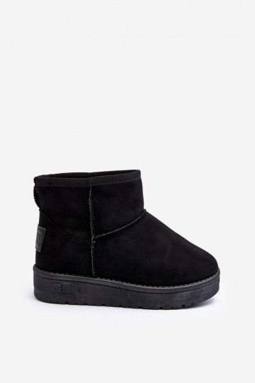 Botas de neve infantis aquecidas em preto Big Star MM374054 2