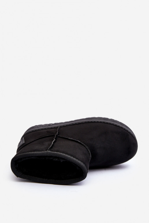 Botas de neve infantis aquecidas em preto Big Star MM374054
