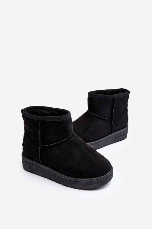 Botas de neve infantis aquecidas em preto Big Star MM374054