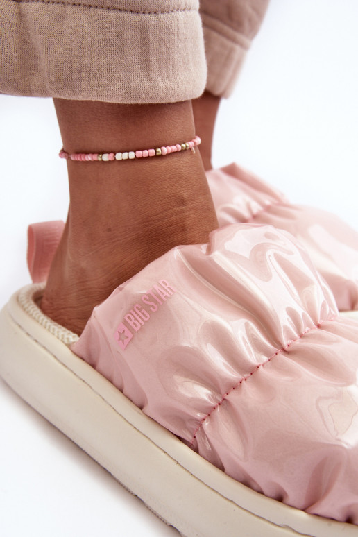 com brilho Chinelos rosa Big Star MM274129