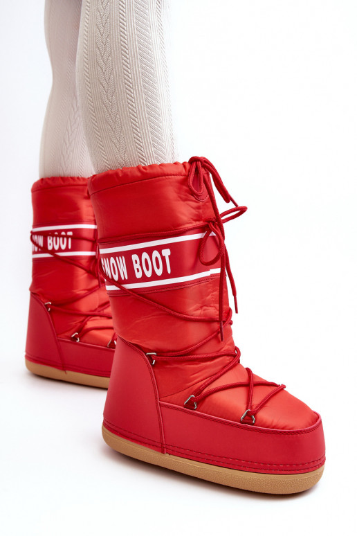 botas de neve cor vermelha Venila