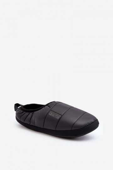 Chinelos de aquecimento de modelo resistente, preto Big Star KK174363