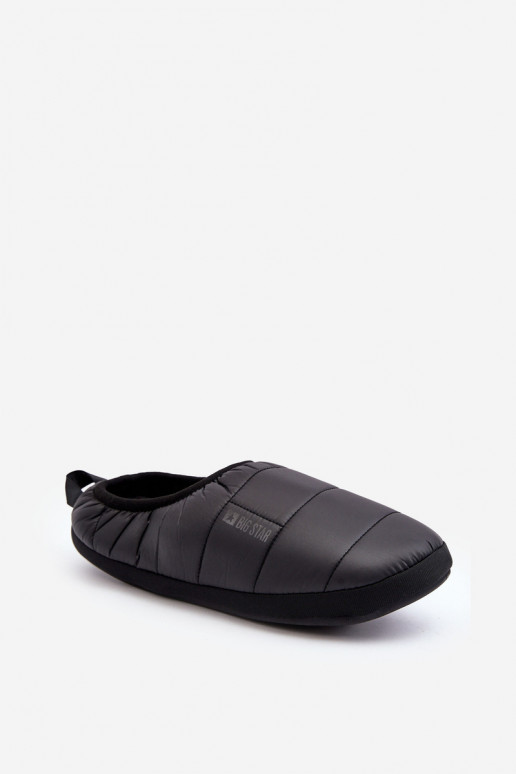 Chinelos de aquecimento de modelo resistente, preto Big Star KK174363