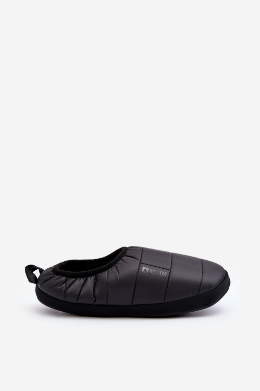 Chinelos de aquecimento de modelo resistente, preto Big Star KK174363