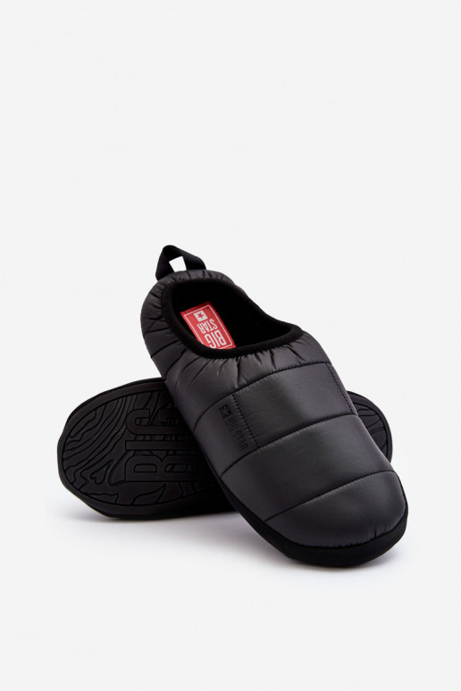 Chinelos de aquecimento de modelo resistente, preto Big Star KK174363 Chinelos de aquecimento de modelo resistente, preto Big Star KK174363