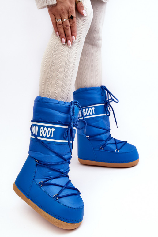 botas de neve cor azul Venila