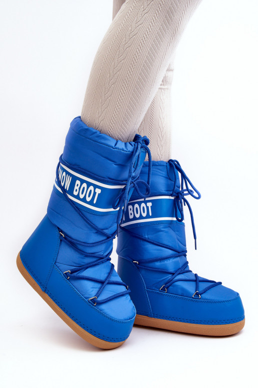 botas de neve cor azul Venila