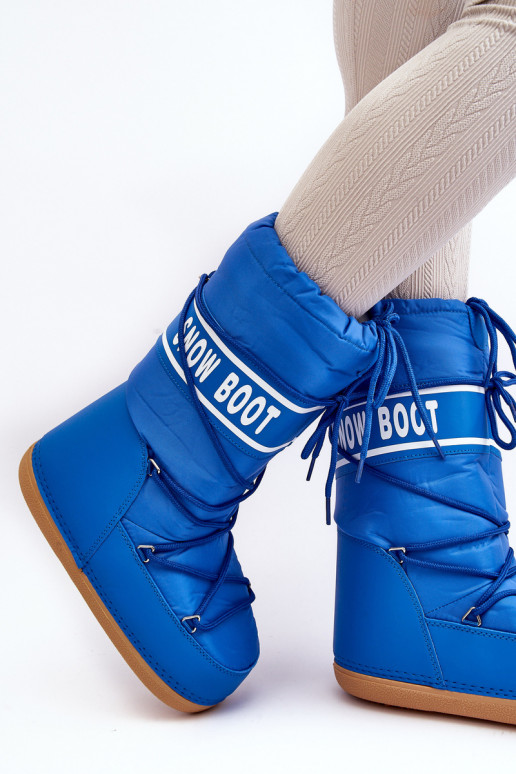 botas de neve cor azul Venila