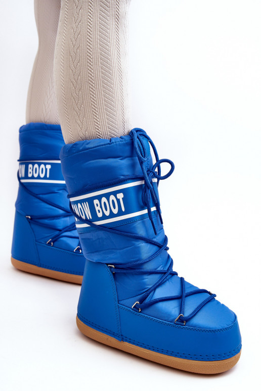 botas de neve cor azul Venila