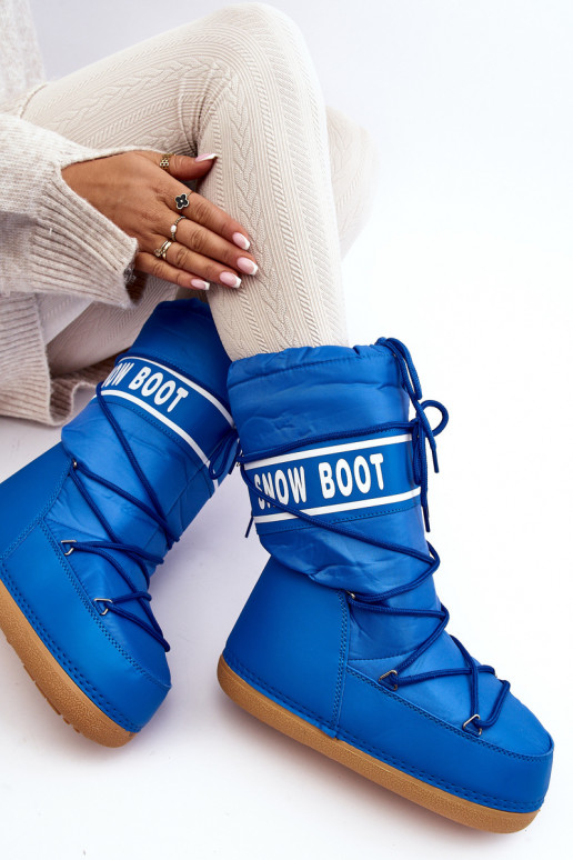 botas de neve cor azul Venila
