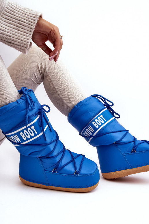 botas de neve cor azul Venila