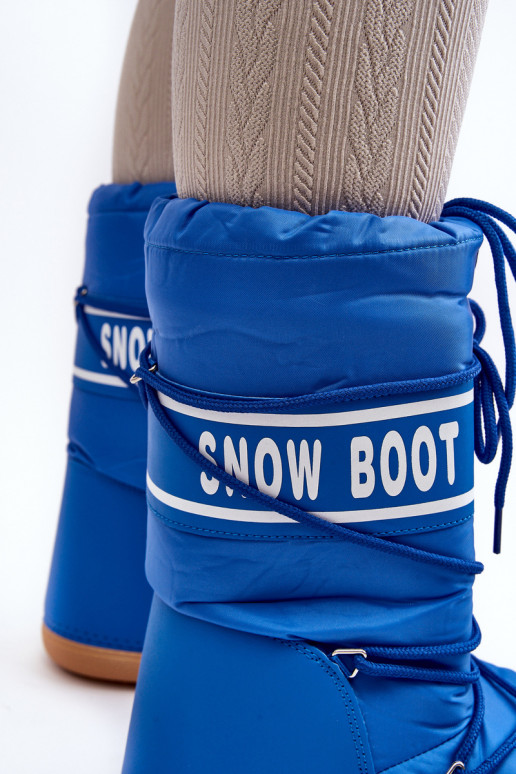 botas de neve cor azul Venila