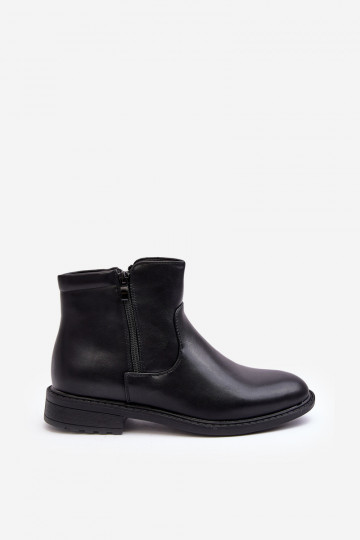 Botas com zíper na cor preta Brosta 2