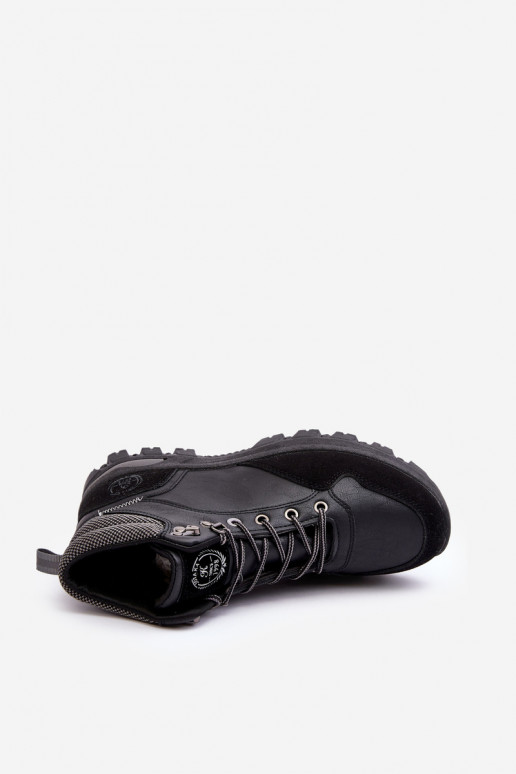 botas de caminhada botas com atacadores na cor preta Salomene botas de caminhada botas com atacadores na cor preta Salomene