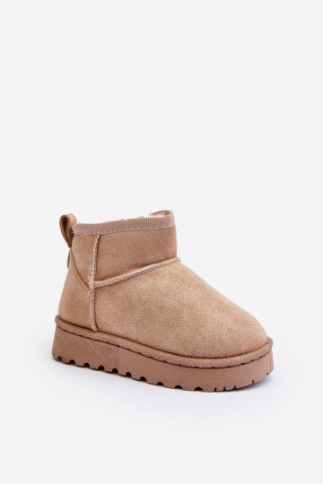 Botas infantis de neve Botas aquecidas bege Nallita