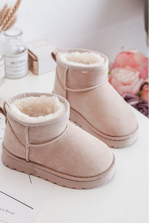 Botas infantis de neve Botas aquecidas bege Nallita
