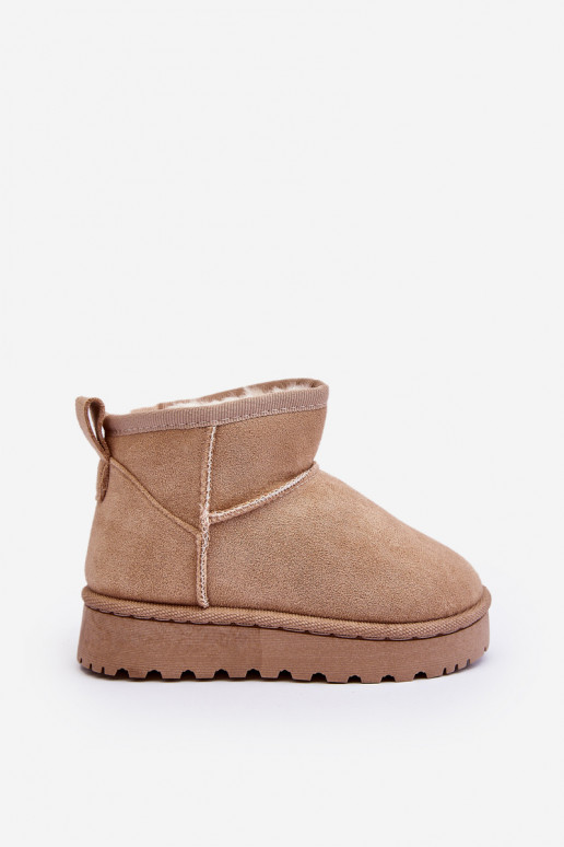 Botas infantis de neve Botas aquecidas bege Nallita