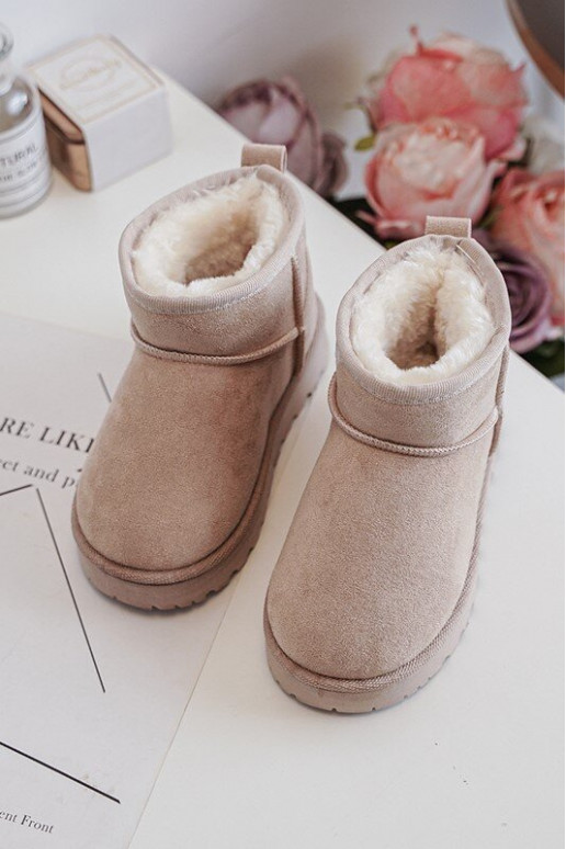 Botas infantis de neve Botas aquecidas bege Nallita