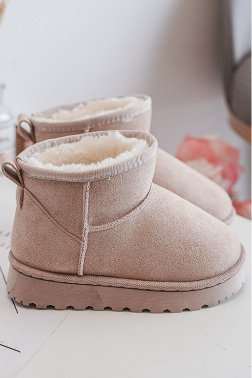 Botas infantis de neve Botas aquecidas bege Nallita