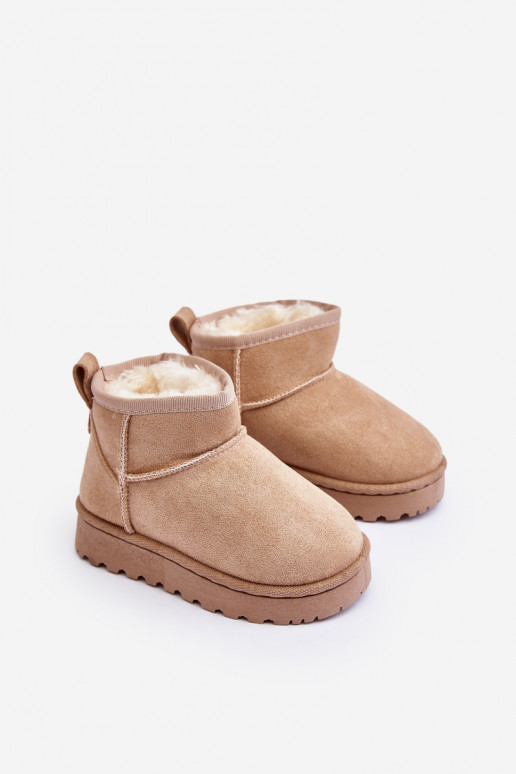 Botas infantis de neve Botas aquecidas bege Nallita